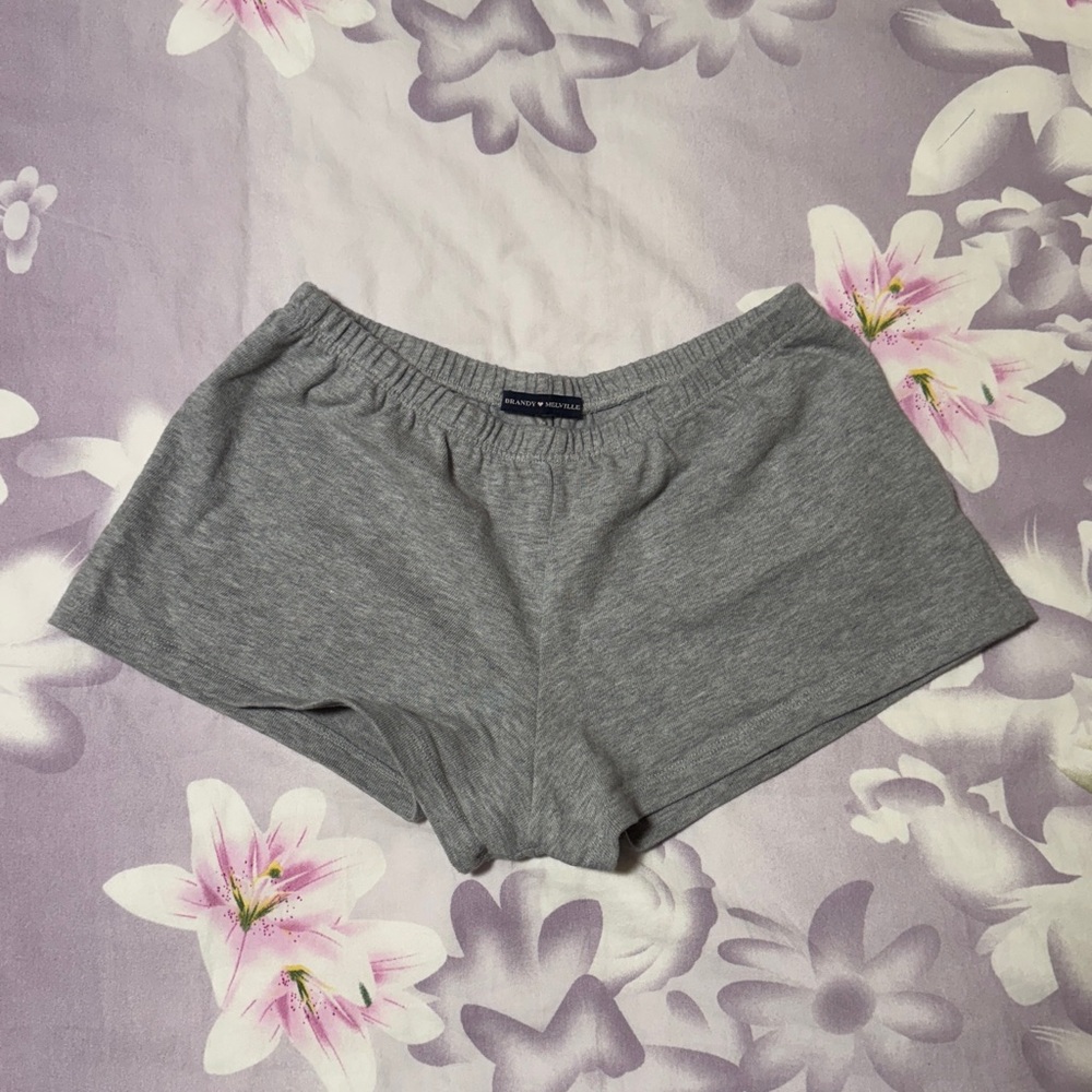 brandy light grey pj shorts